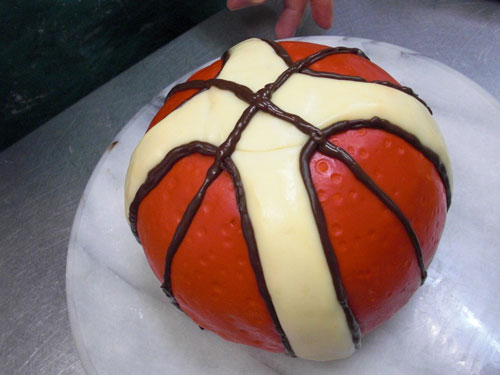 バスケットボールのケーキ